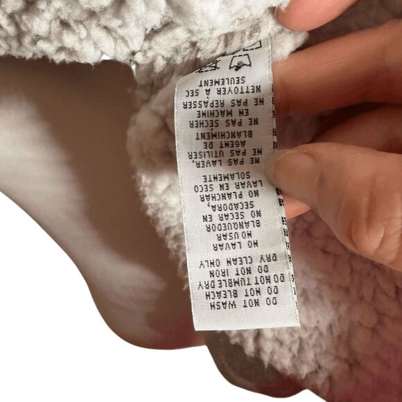 Thread & Supply gray sherpa lined open front cardigan Small - Picture 9 of 9